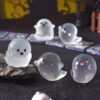 Wholesale Halloween Glowing Ghost Miniature Resin Car Decoration Cute Gift for Dashboard Boutique