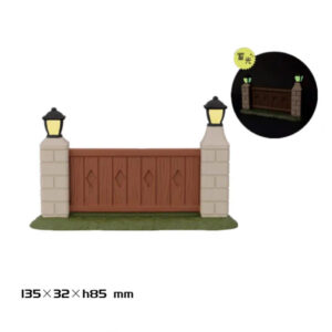 Halloween street light fence