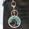 Wholesale Hand-Knitted Crystal Tree of Life Pendant Bag Charm Keychain Decorative Accessory