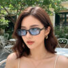 Wholesale Retro Square Frame Rivet Sunglasses Women UV400 Sun Protection Fashion Accessory