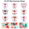 oly-d401f2b46aed078e14df49cef0605788 Wholesale 8pcs Romantic Cartoon Mini Cup Keychain Sticker