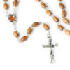 oly-d4386548d816ad47026b22dab2a4cce1 Wholesale Cross Design Wooden Bead Necklace Natural Wood Pendant Religious Jewelry Gift