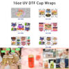oly-d44a2a28e8d488664897dd237503052d Wholesale 5pcs Warm Watercolor Dog Paw Bone Pet Lettering Mixed Decor Prints 16oz Cup UV DTF Wraps