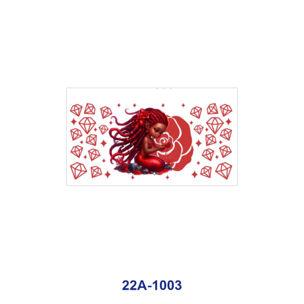 oly-d44a92911c7d9ba42d5c61017938e998 Wholesale 5pcs Fresh Summer Vintage Mermaid Jellyfish Turtle Seashell Diamond Rose Fashion Woman Lipstick High Heel Mixed Decor Prints 16oz Cup UV DTF Wraps