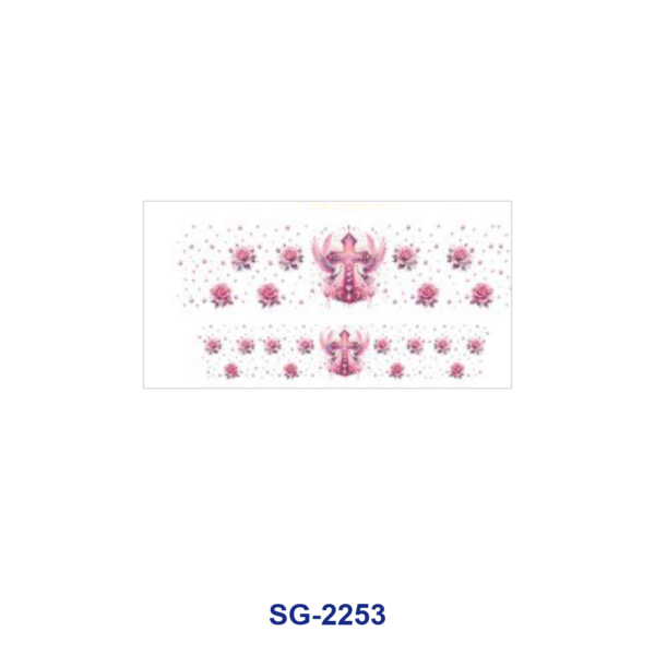 oly-d4b4f6a1b42aaa62185f12a06e07fd1b Wholesale 8pcs Mixed Horse Floral Cross Cartoon Print 3oz Cup Stickers Wrap