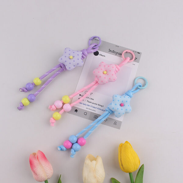 oly-d4c15b08ec8124ffdf62e5f460833385 Wholesale Lolita Style Handmade Beaded Phone Charm Tassel Keychain Decorative Accessory for Gift or Resale
