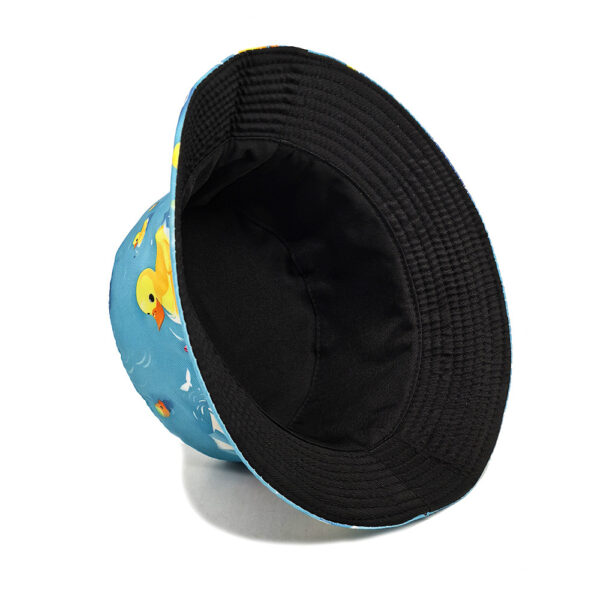 oly-d4cbc0d135745e24367029bac56729f0 Wholesale Cartoon Little Yellow Duck Fisherman Hat Double Sided Sun Hat for Women Students