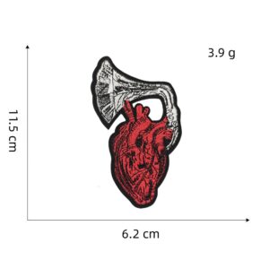 Heart cloth stickers 8#