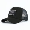 oly-d4d025b2c9591b4cf898d513ddf3387a Wholesale All Black Breathable Baseball Cap with Tropical Fish Print Retro Style Adjustable Summer Hat