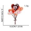 Wholesale Valentine's Day Embroidered Patch Love Hearts Balloons Puppy Cute Decorative Accessory for Women Clothing Gift