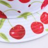 oly-d4ef2e7e557baea8e23055433ef9a75a Wholesale Chic Cherry Print Fisherman Hat Flat Top Curling Brim Cotton Polyester Summer Hat Resale