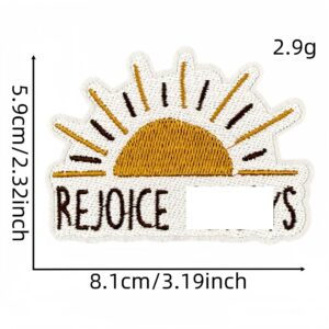 English text cloth sticker 8 #