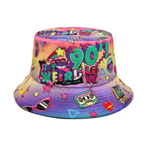 oly-d50225ed72c949f4345549cceaadacf2 Wholesale 90s Retro Purple Reversible Bucket Hat Sun Protection Trendy Accessory for Women