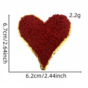 Gold flash valentine's day cloth sticker 4#