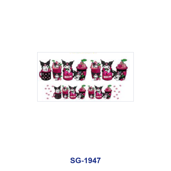 Wholesale 8pcs Sports Sign Print Pattern 3oz Cup Stickers Wrap OLY Exclusive