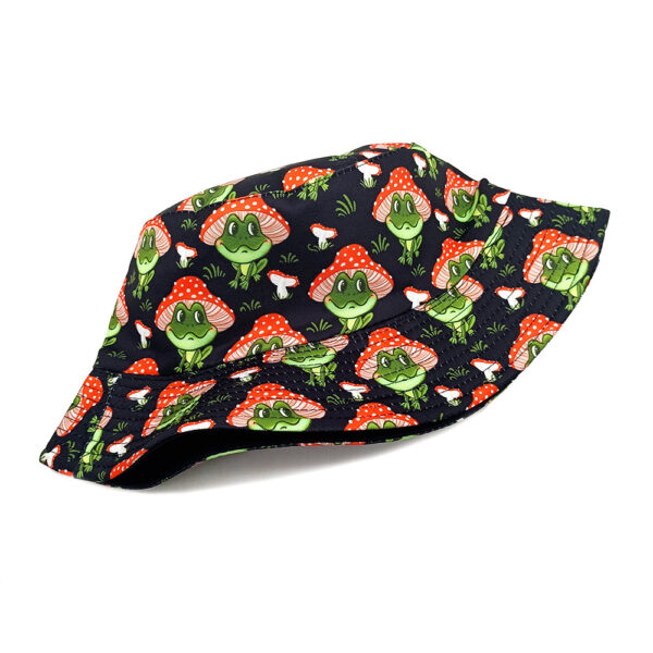 Wholesale Fashion Cartoon Frog Mushroom Bucket Hat for Outdoor Sun Protection Resale