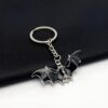 Wholesale Black Zinc Alloy Bat Keychain Halloween Car Key Accessory