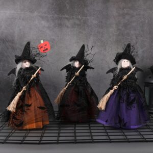 Wholesale Halloween Witch Doll Tree Star Decoration - Plastic Desktop Figurine for Party Resale Gift