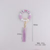 oly-d52bb2718e8cd19260674e437a74385c Wholesale Water Print Bead Keychain Bracelet Silicone Fashion Accessory Gift for Party