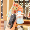 Wholesale Glowing Bubble Bead Liquid Sand Keychain Trendy Car Ornament Decorative Accessory Gift OLY Exclusive