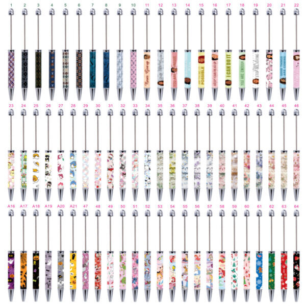 Wholesale DIY Beaded Pen with Cartoon Patterns Trendy Craft Supply for Resale OLY Exclusive
