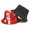 oly-d5678caf7b45159c2780697c9e87ced8 Wholesale Santa Claus Pattern Fisherman Hat Trendy Christmas Red Bucket Hat for Outdoor Gift