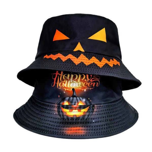Wholesale Halloween Pumpkin Monster Bucket Hat Trendy Fashion Accessory with Sun Protection for Gift and Boutique Resale