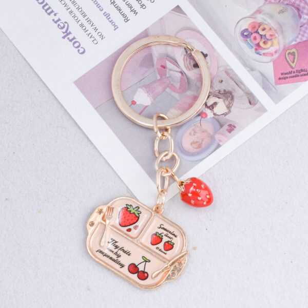 oly-d58c4ffa7a3a05acdbb8c9146f41d480 Wholesale Cute Strawberry Simulation Food Keychain Pendant Plastic Fashion Accessory for Bags