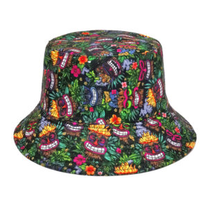 Wholesale Funny Pattern Print Bucket Hat Trendy Reversible Sun Hat for Women Outdoor Travel Fashion Accessory Gift