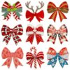 oly-d5aaf9a557e4702a3db5cff574a96113 Wholesale Christmas Bow Embroidered Patch Decorative Fashion Accessory for Gift or Boutique Resale