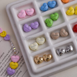 oly-d5b1f6162cbd468961e52bf6f0edf6fc Wholesale Trendy Love Heart Spacer Beads Colorful Alloy DIY Phone Chain Keychain Accessory