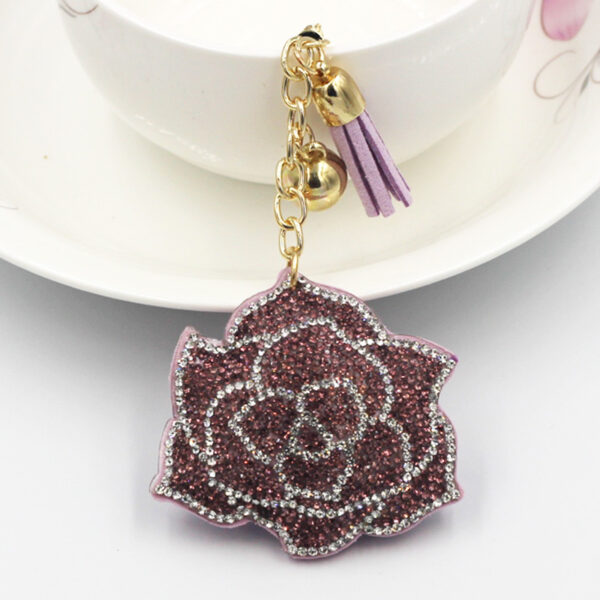 Wholesale Pink Rhinestone Keychain, Wedding Gift, Boutique Resale Accessory