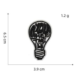 Black and white series cloth stickers 3#