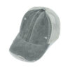 Wholesale White Washed Baseball Cap Breathable Mesh Hollow Design Curved Brim Summer Everyday Wear
