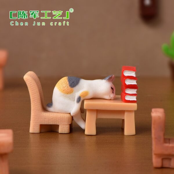 Wholesale Chinese Style Cute Kitten Resin Figurine - Animal Desktop Decor, Trendy Home Accent Gift for Boutique