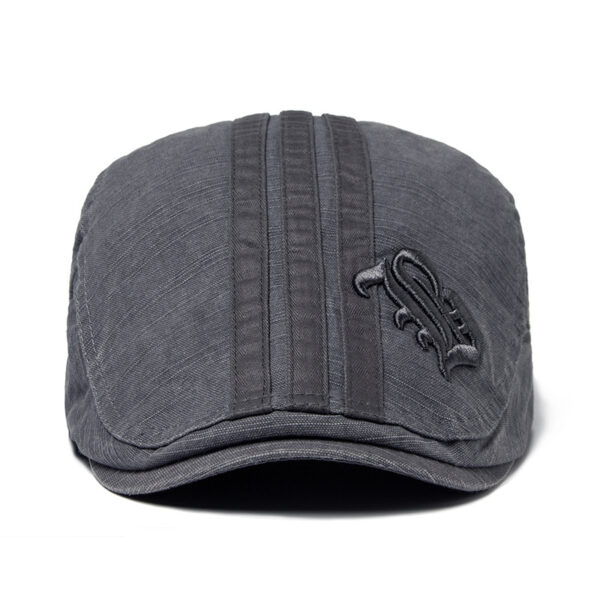 Wholesale Modern English Alphabet Embroidered Cotton Beret Hat Men's Fashion Accessory Resale