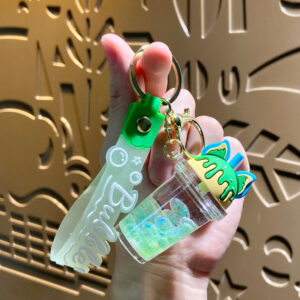 Bubble Bead Milk Tea Cup-Green / Single OPP bag packaging