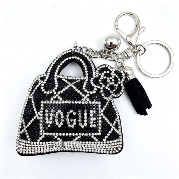Wholesale Rhinestone Letter Keychain Bag Charm Car Key Accessory Gift