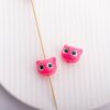 Wholesale Cute Owl Acrylic Loose Beads Solid Color DIY Fashion Accessory for Bracelet and Car Decor Gift