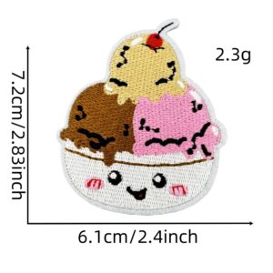Hamburger ice cream cloth sticker 10#