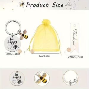 A set of 12 pieces each (keychain + 10*12 yellow gauze bags + 6.5*2 white cards)