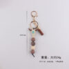 Wholesale Western Cowboy Silicone Tassel Keychain Bag Charm Fashion Accessory