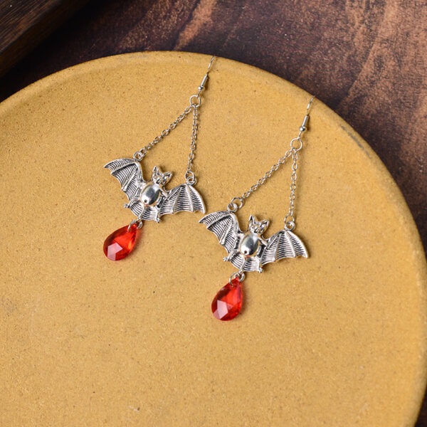 oly-d6431f88b80822224d35a183e71144a3 Wholesale Vintage Bat Earrings Necklace Set Gothic Halloween Jewelry Gift
