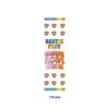 Wholesale 2/8/16pcs Rainbow Heart Bear Cute Cartoon Series UV DTF Pen and Bookmark Stickers