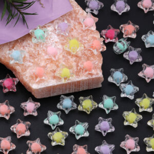 oly-d69488b87f534cb88e848f02305cfbaa Wholesale Acrylic Star Beads Colorful Loose Beads for DIY Jewelry Making Fashion Accessory for Boutique Resale