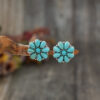 oly-d6d3187635cf85a3c3be4efff39fa8ef Wholesale Retro Bohemian Floral Turquoise Earrings Alloy Electroplated Party Wear