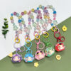 Wholesale Glowing Turtle Oil Flow Acrylic Keychain Decorative Gift for Boutique Resale