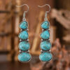 oly-d6e02c9af928a038a235c966ba427b12 Wholesale Bohemian Retro Turquoise Tassel Drop Earrings Fashion Jewelry Accessory Boutique Gift