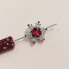 oly-d6ebd8878e4abd257868007f191e7a98 Wholesale Chic Mixed Color Alloy Snowflake Beads for DIY Jewelry Keychain Charms