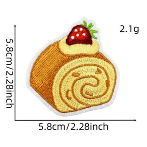 Strawberry cloth stickers 5#
